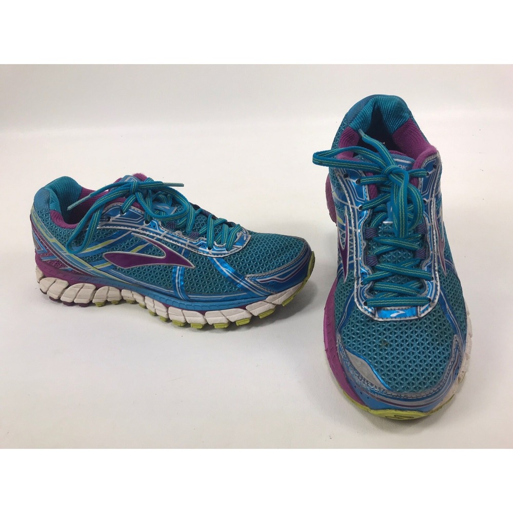Brooks Women's Adrenaline‎ GTS 15 Size 9.5 Teal Purple Running Shoes 1201741B498